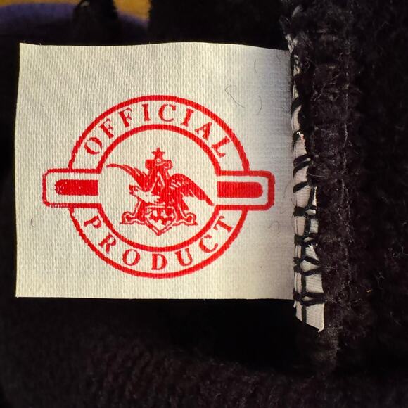 Vtg Official Anheuser-Busch Made in the USA Neon Budweiser Ski Snowboard Hat - Picture 3 of 4